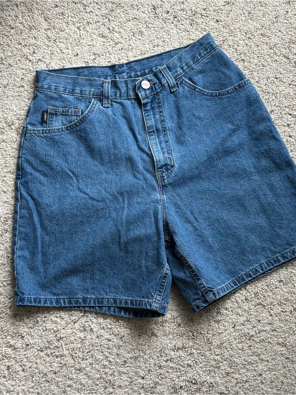 aerie Blue medium wash 100% cotton Denim Jean Shorts women’s 10
